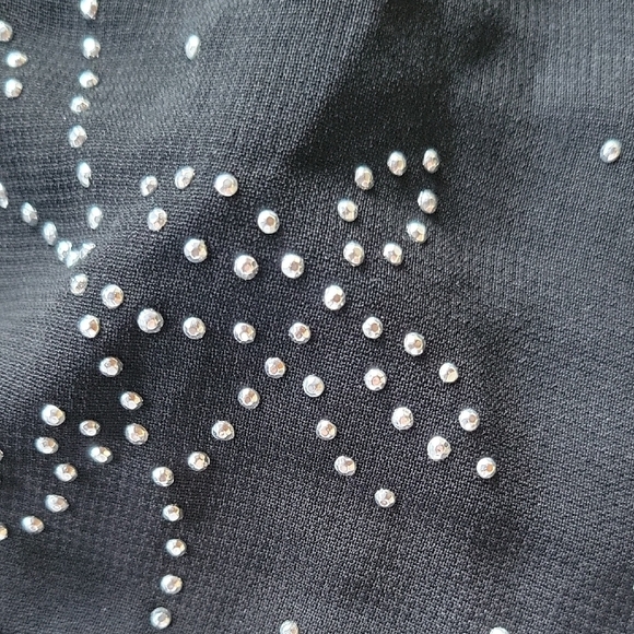 Jessica McClintock Black Sparkly Evening Wrap Shawl Size 24 x 70 - Picture 7 of 7